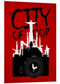 Hartschaumbild City of God - Minimal Movie Fanart Alternative