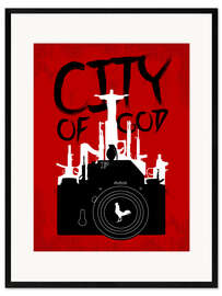 Framed art print City of God - Minimal Movie Fanart Alternative