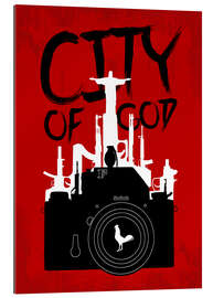 Cuadro de plexi-alu City of God - Minimal Movie Fanart Alternative