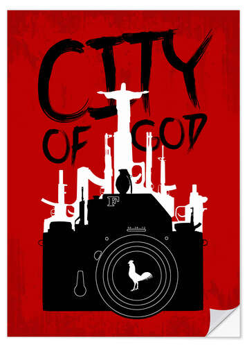 Wall sticker City of God - Minimal Movie Fanart Alternative
