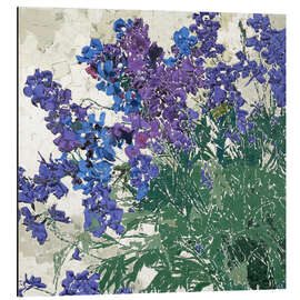 Aluminium print delphinium