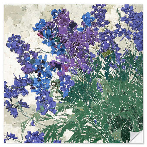 Sticker mural delphinium