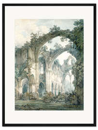 Gerahmter Kunstdruck Querschiff von Tintern Abbey, Monmouthshire