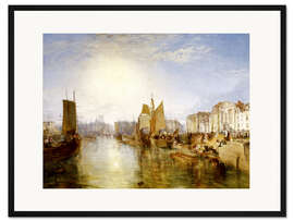 Gerahmter Kunstdruck Der Hafen von Dieppe