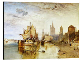 Magnettafel Köln, die Ankunft eines Postbootes