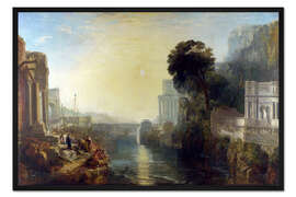 Gerahmter Kunstdruck Dido, die Karthago baut