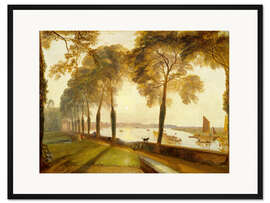 Gerahmter Kunstdruck Mortlake Terrasse an einem Sommerabend - Joseph Mallord William Turner