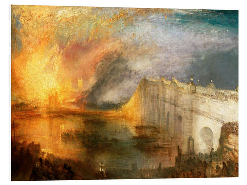 Foam board print The Burning of the Houses of Lords and Commons