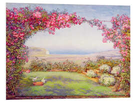 Foam board print A Garden with a Rose Arch