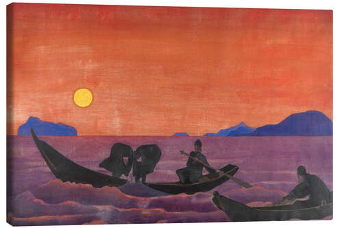 Tableau sur toile Et nous continuons la pêche