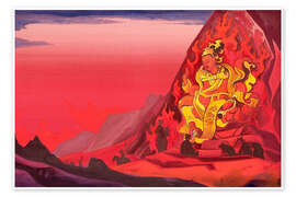 Wandbild Befehl von Rigden Djapo - Nicholas Roerich
