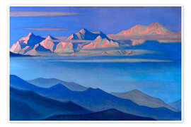 Reprodução  Kangchenjunga, Himalayas - Nicholas Roerich
