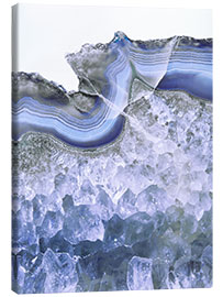 Canvas print Agate in water blue