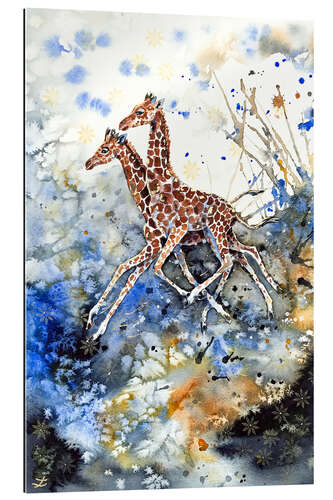 Galleriprint Golden childhood. Giraffe babies play