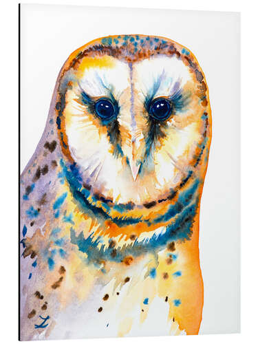 Aluminium print Gorgeous Barn Owl