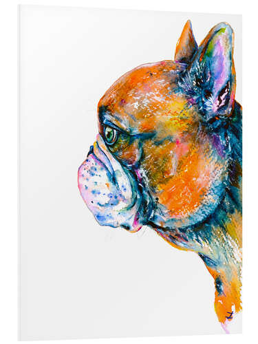 Foam board print Red Fawn Frenchie