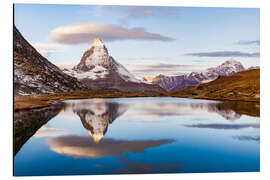 Cuadro de aluminio Sunrise at the Matterhorn in Switzerland