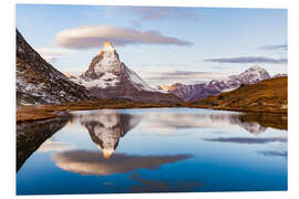 PVC-tavla Sunrise at the Matterhorn in Switzerland