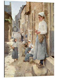 Magnettafel Eine Straße in der Bretagne