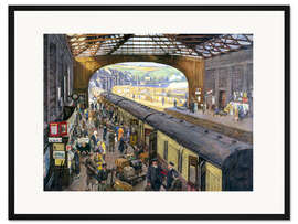 Gerahmter Kunstdruck The Terminus, Penzance Station, Cornwall