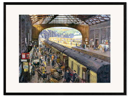 Ingelijste kunstdruk The Terminus, Penzance Station, Cornwall