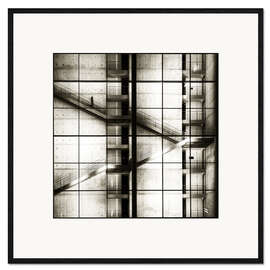 Framed art print facade