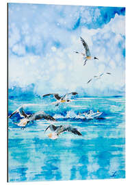 Magnettafel Lachmöwe. Seven Seas Beach