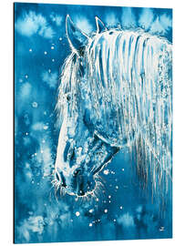 Tableau en aluminium Blue Horse