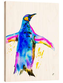 Wood print Penguin