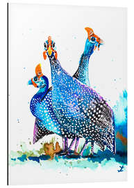 Magnettafel Perlhühner