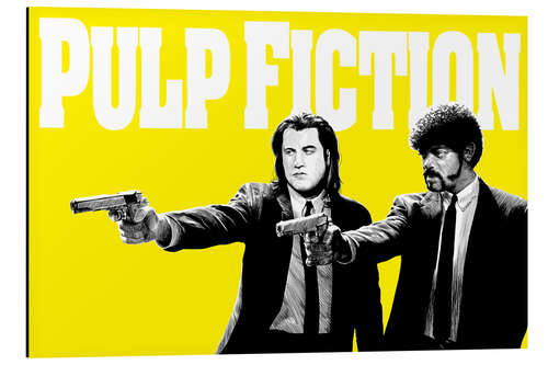 Aluminiumtavla Pulp Fiction Yellow BANG