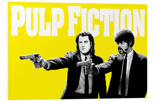 Foam board print Pulp Fiction Yellow BANG