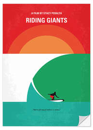 Selvklæbende plakat Riding Giants