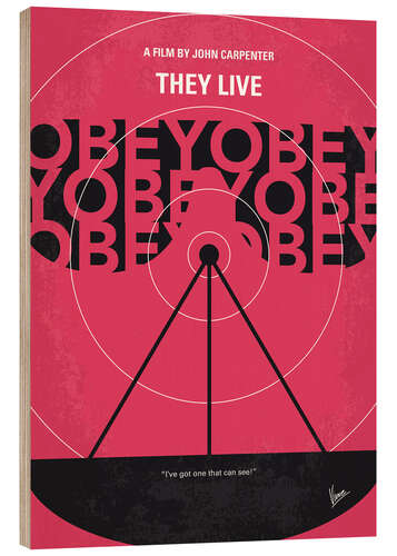 Wood print They Live