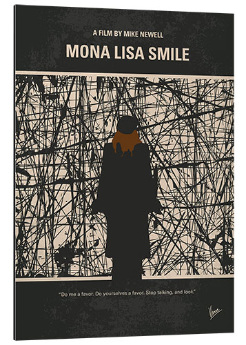 Tableau en aluminium Mona Lisa Smile (Le Sourire de Mona Lisa)