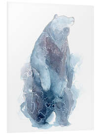 Quadro em PVC Watercolor Standing Bear