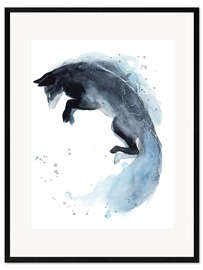 Kunsttryk i ramme Watercolor fox