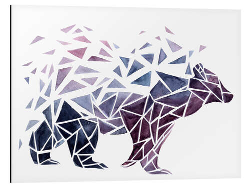 Obraz na aluminium Geometric Bear