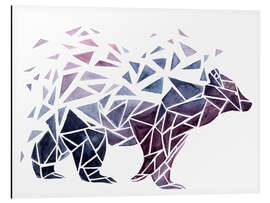 Aluminium print Geometric Bear