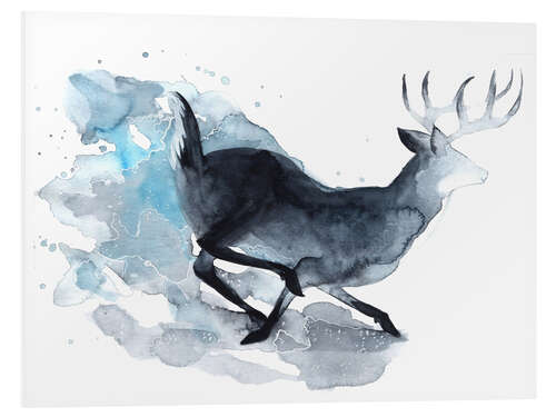 Foam board print Watercolor Deer