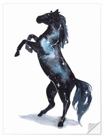 Sticker mural Cheval cosmique