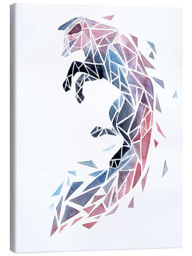 Canvas print Geometric Fox