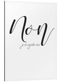 Magnettafel Ich bereue nichts (Französisch)