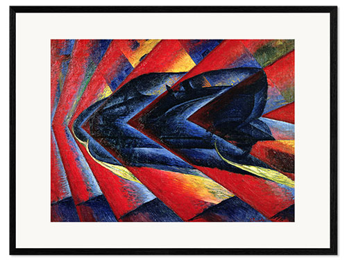 Framed art print Dynamism of a car, 1913