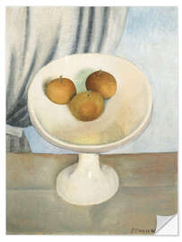 Selvklebende plakat Still Life with fruit bowl