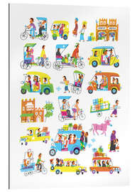 Tableau en plexi-alu Rickshaws