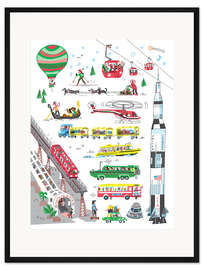 Gerahmter Kunstdruck Von A nach B