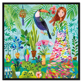 Gerahmter Kunstdruck Botanischer Garten