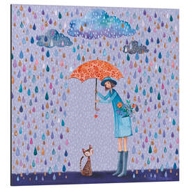 Magnettafel Es regnet, Kätzlein