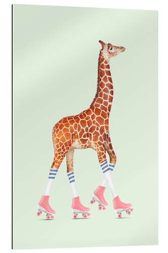 Gallery print ROLLERSKATE GIRAFFE